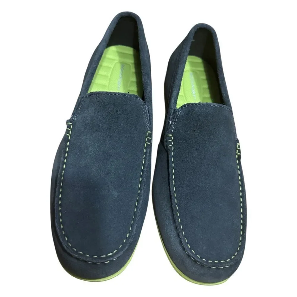 Rockport Malcom Venetian Dark Grey/Green Loafer Men’s Size 7.5M